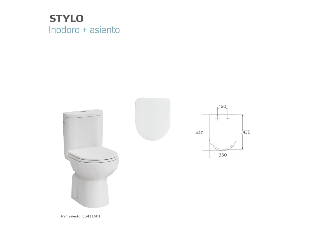 Tapas y asientos STYLO E54116.. Gala