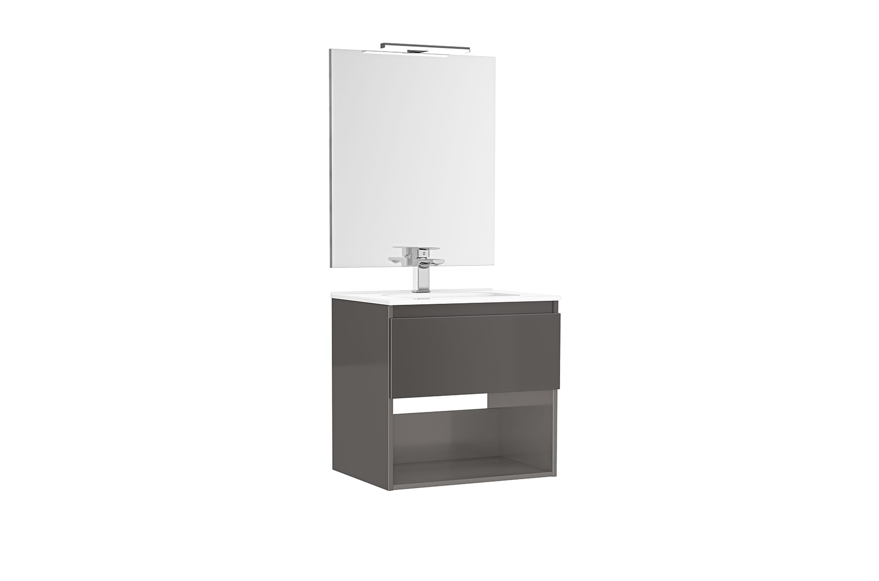 Muebles con lavabo Antracita Brillo DAILY G7917484 Gala