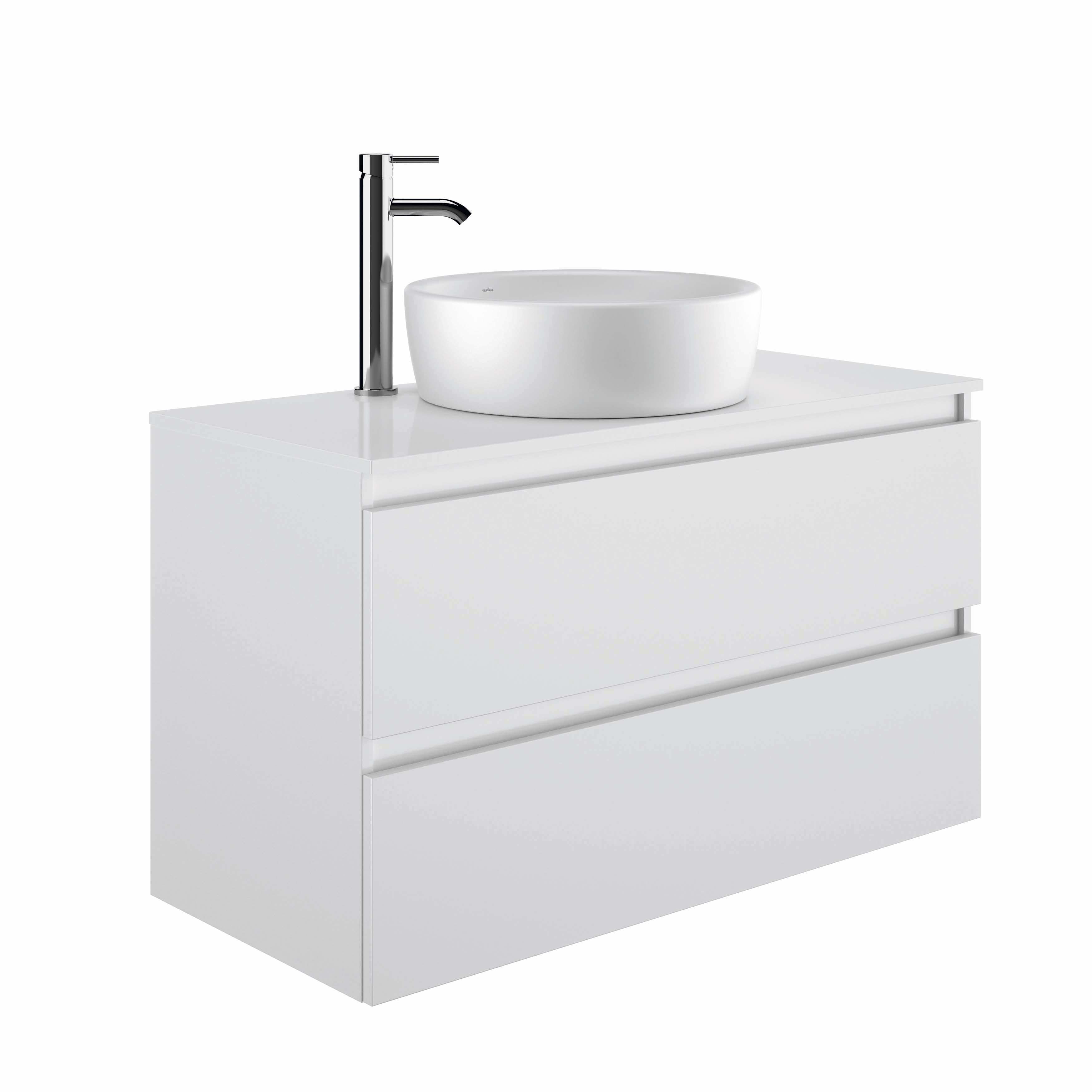 Muebles de encimera con lavabo Blanco Brillo DAILY G7893801 Gala