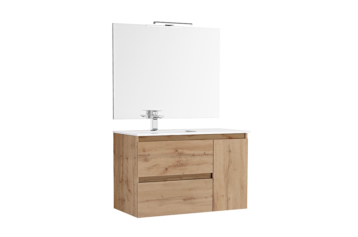 Muebles con lavabo Roble Rustico DAILY G7917174 Gala