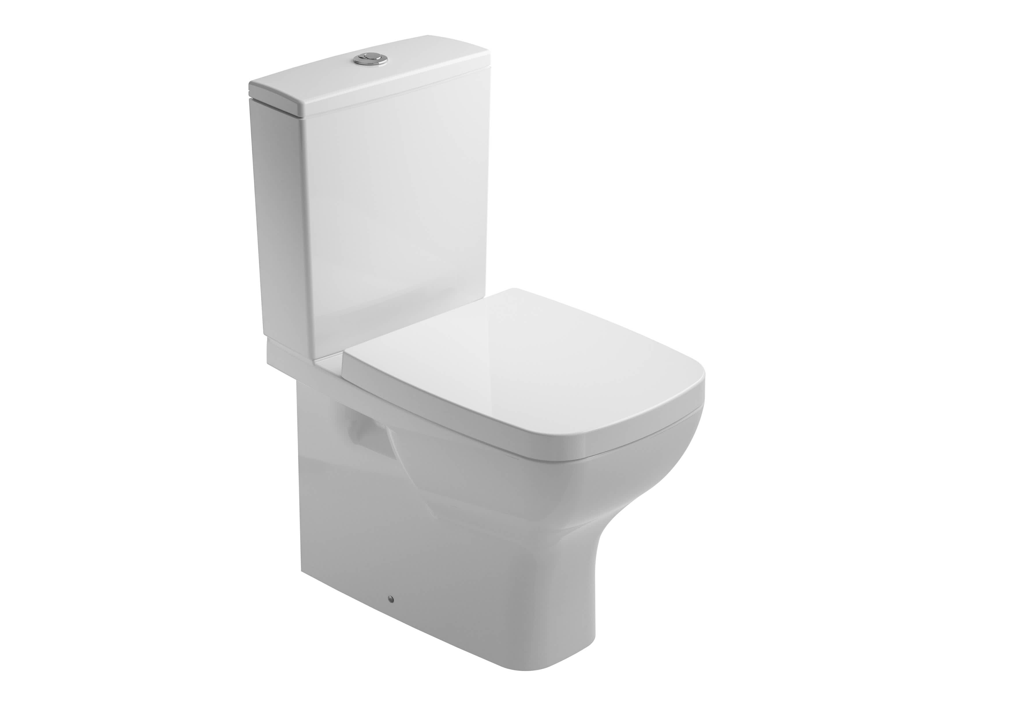 Inodoros de tanque bajo Blanco Brillo STREET SQUARE G0516001 Gala