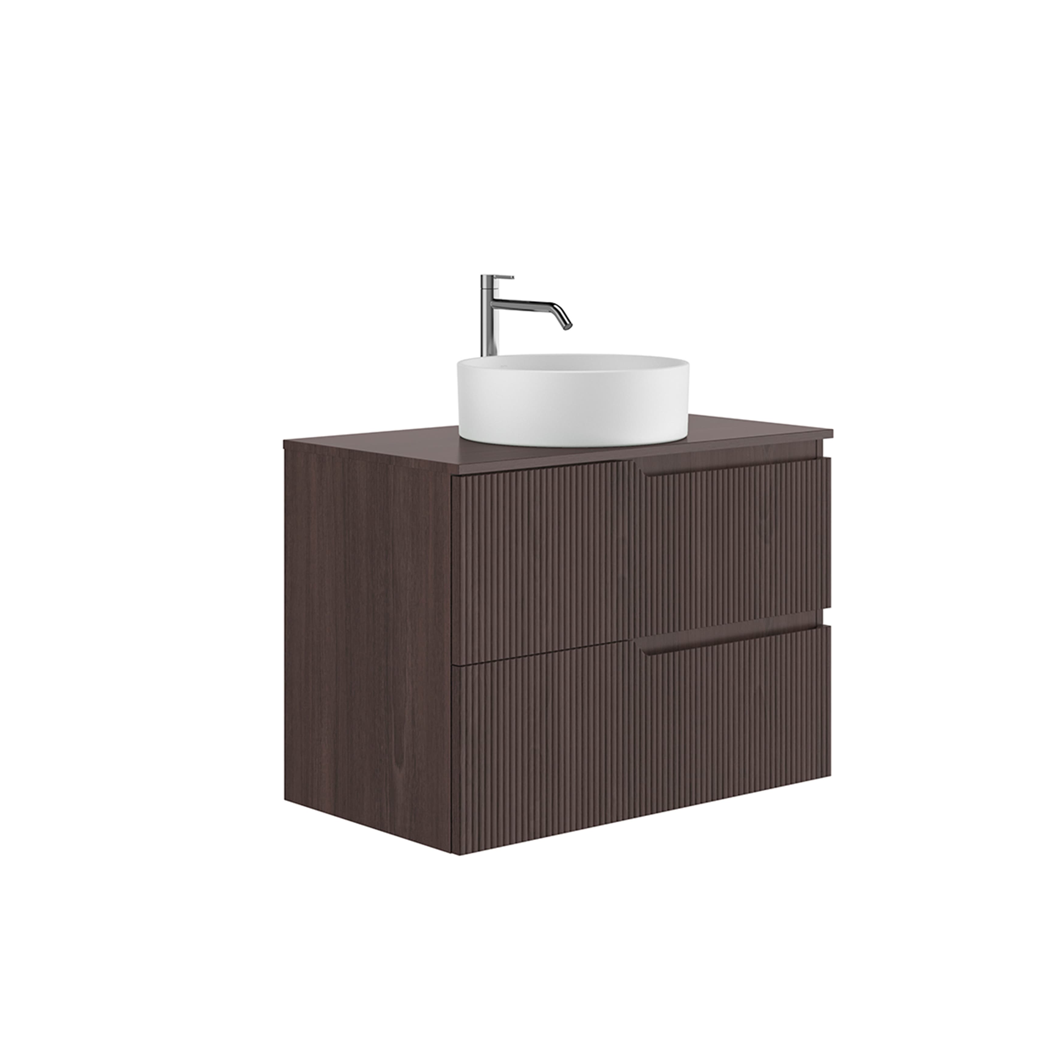 Muebles de encimera con lavabo Nogal negro CANALETTO G7905006 Gala