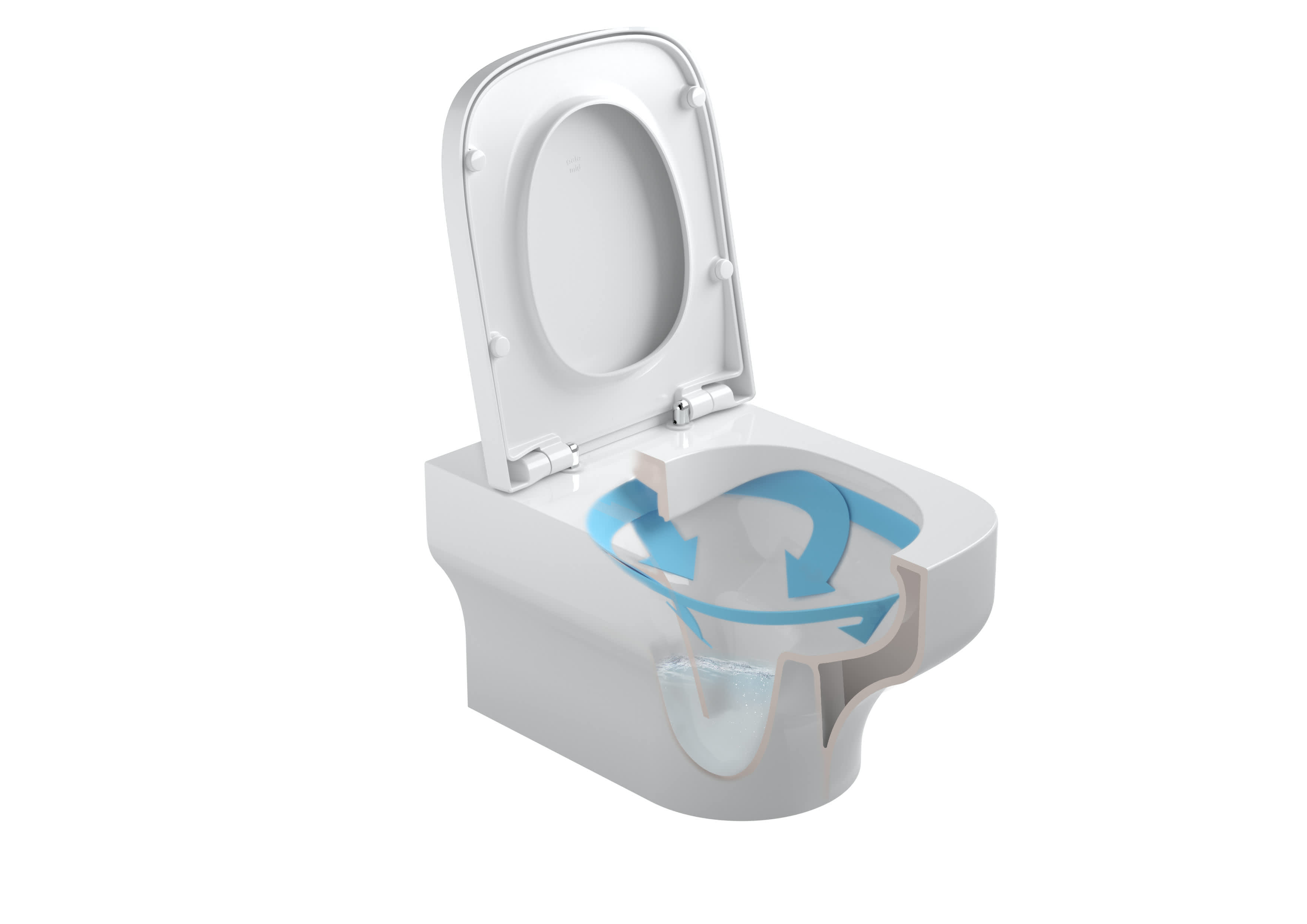 Wall-hung WCs White MID G4027201 Gala