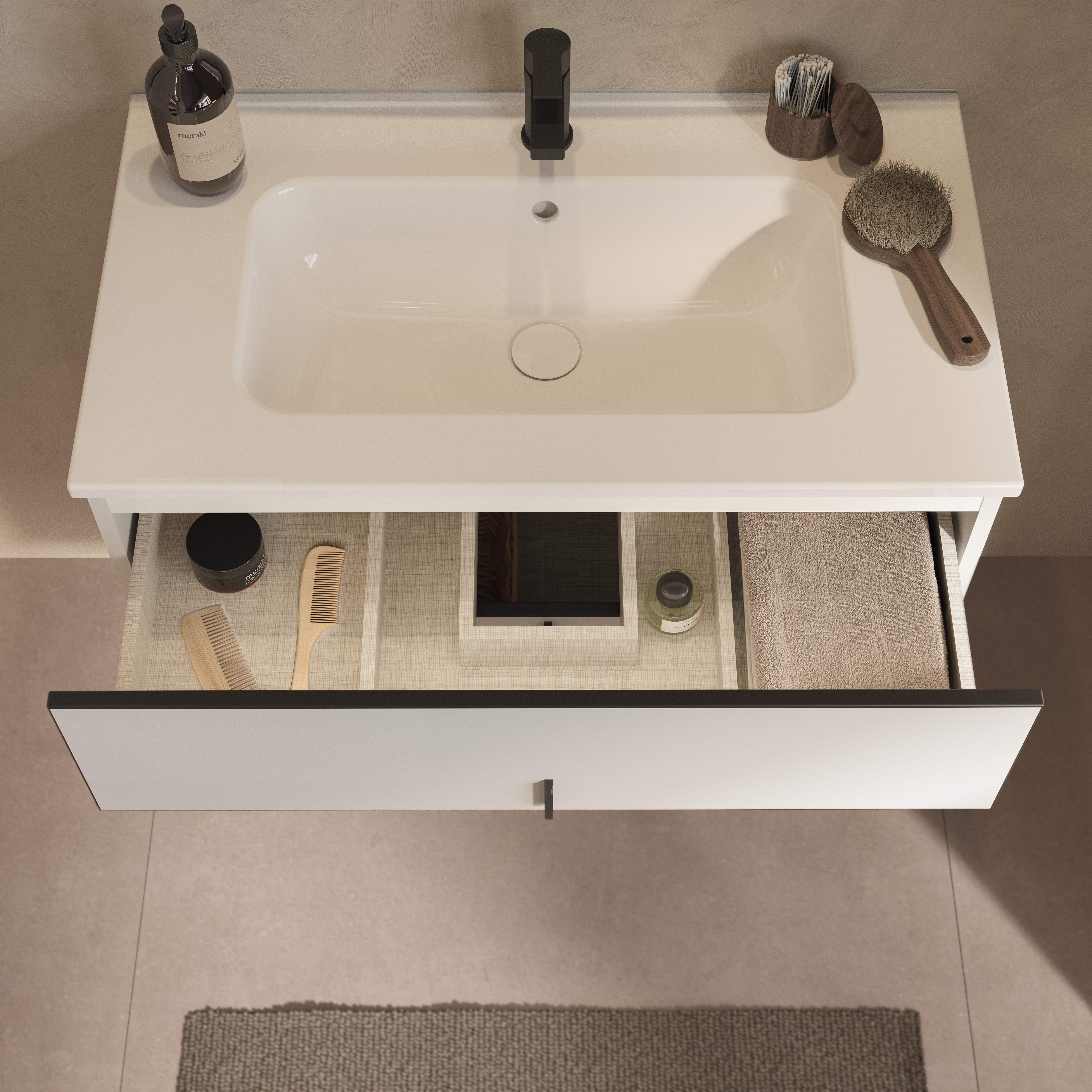 Muebles de encimera con lavabo NERO G79210.. Gala