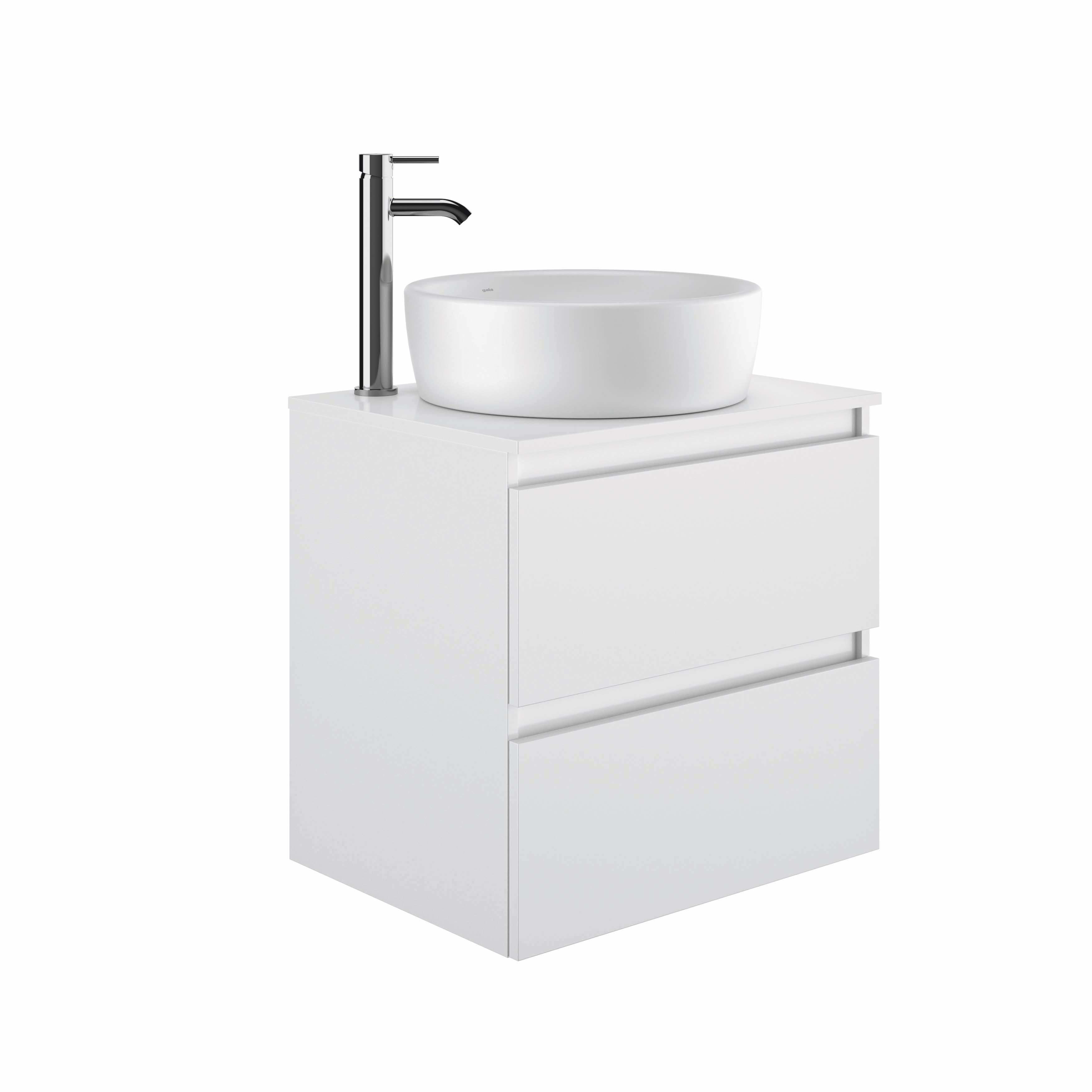 Muebles de encimera con lavabo Blanco Brillo DAILY G7893601 Gala