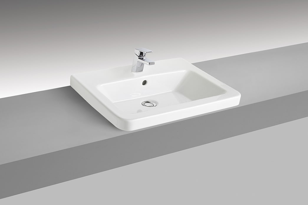Lavabos sobre encimera Blanco Brillo STREET SQUARE G0503501 Gala