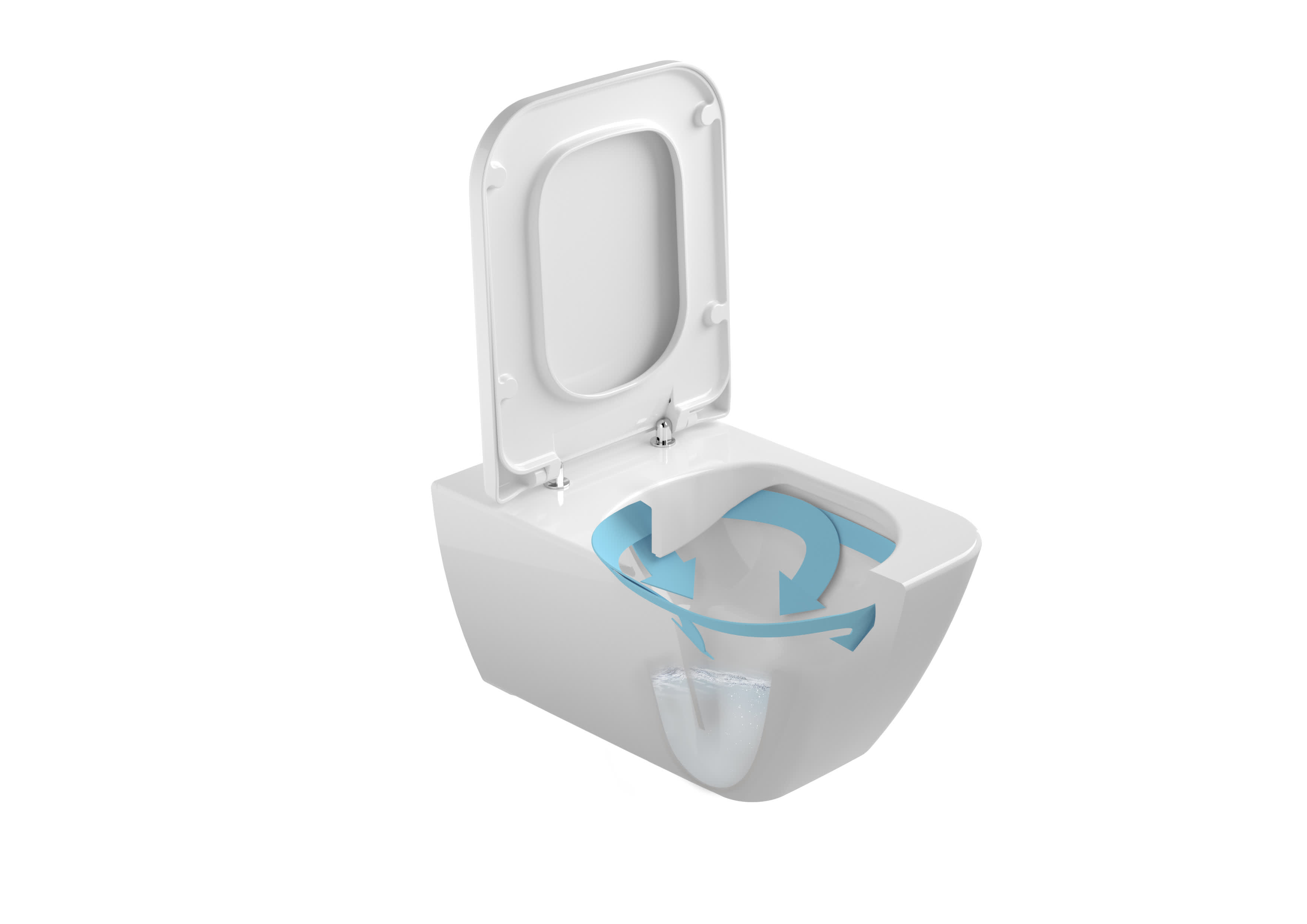 Inodoros suspendidos Blanco Brillo EMMASQUARE G2727201 Gala