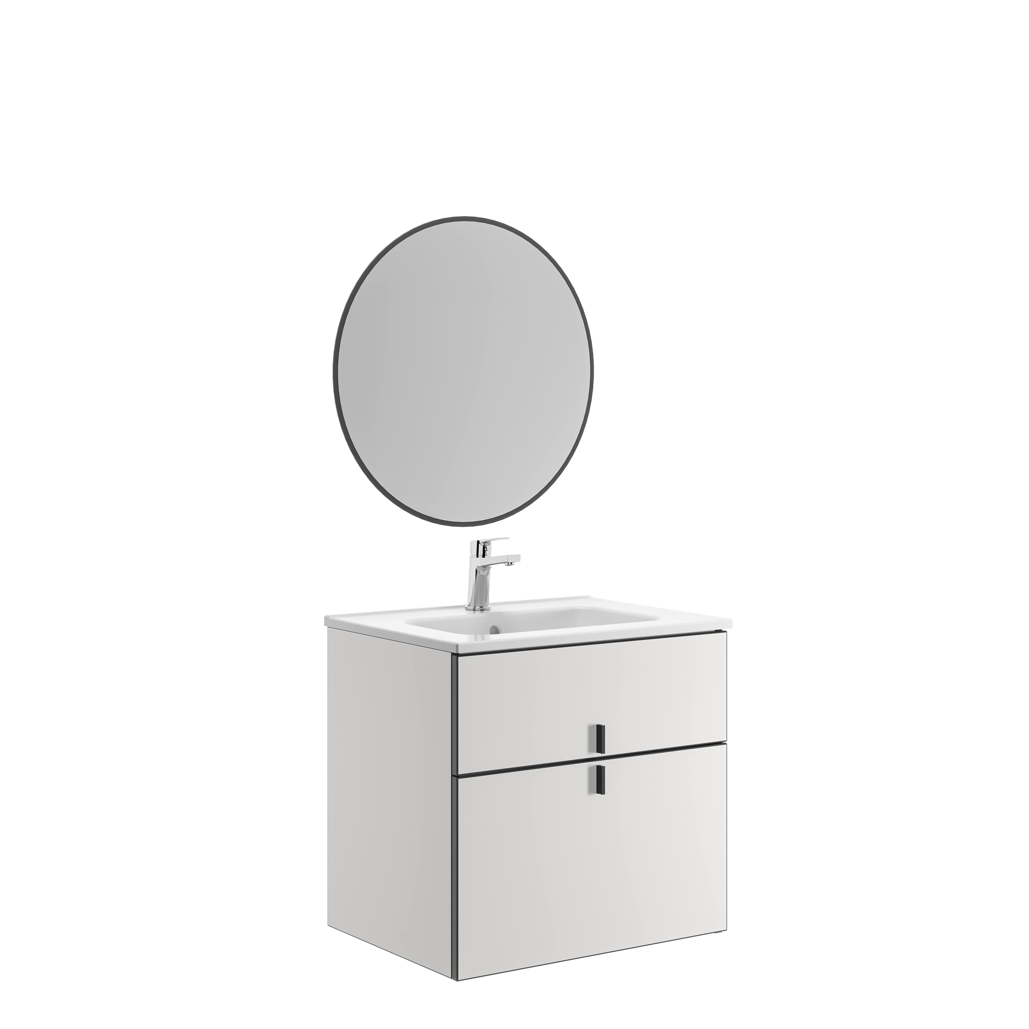 Muebles de encimera con lavabo Blanco Mate NERO G7921321 Gala