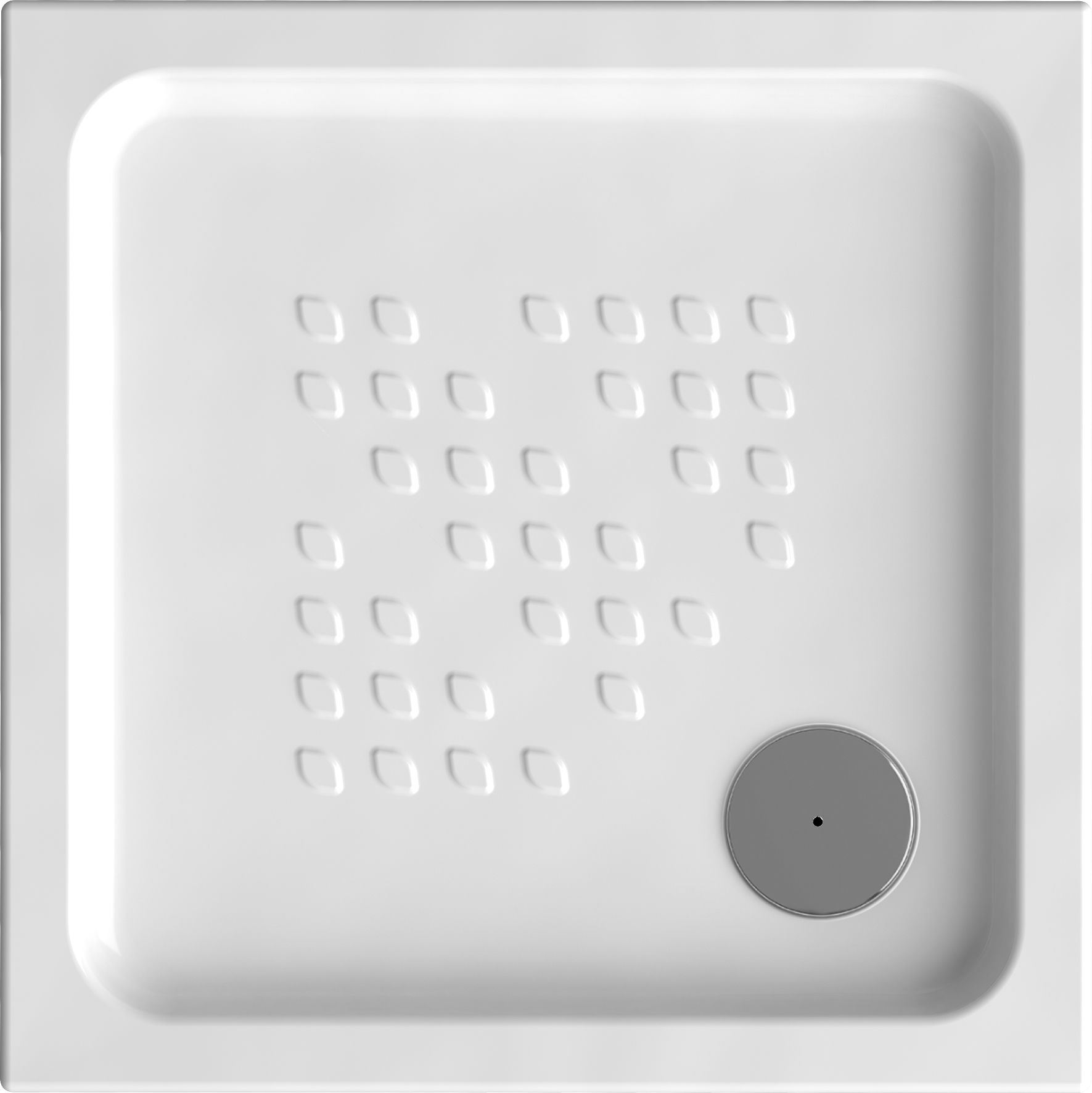 Platos de ducha cuadrados Blanco Brillo GYDA G1092201 Gala