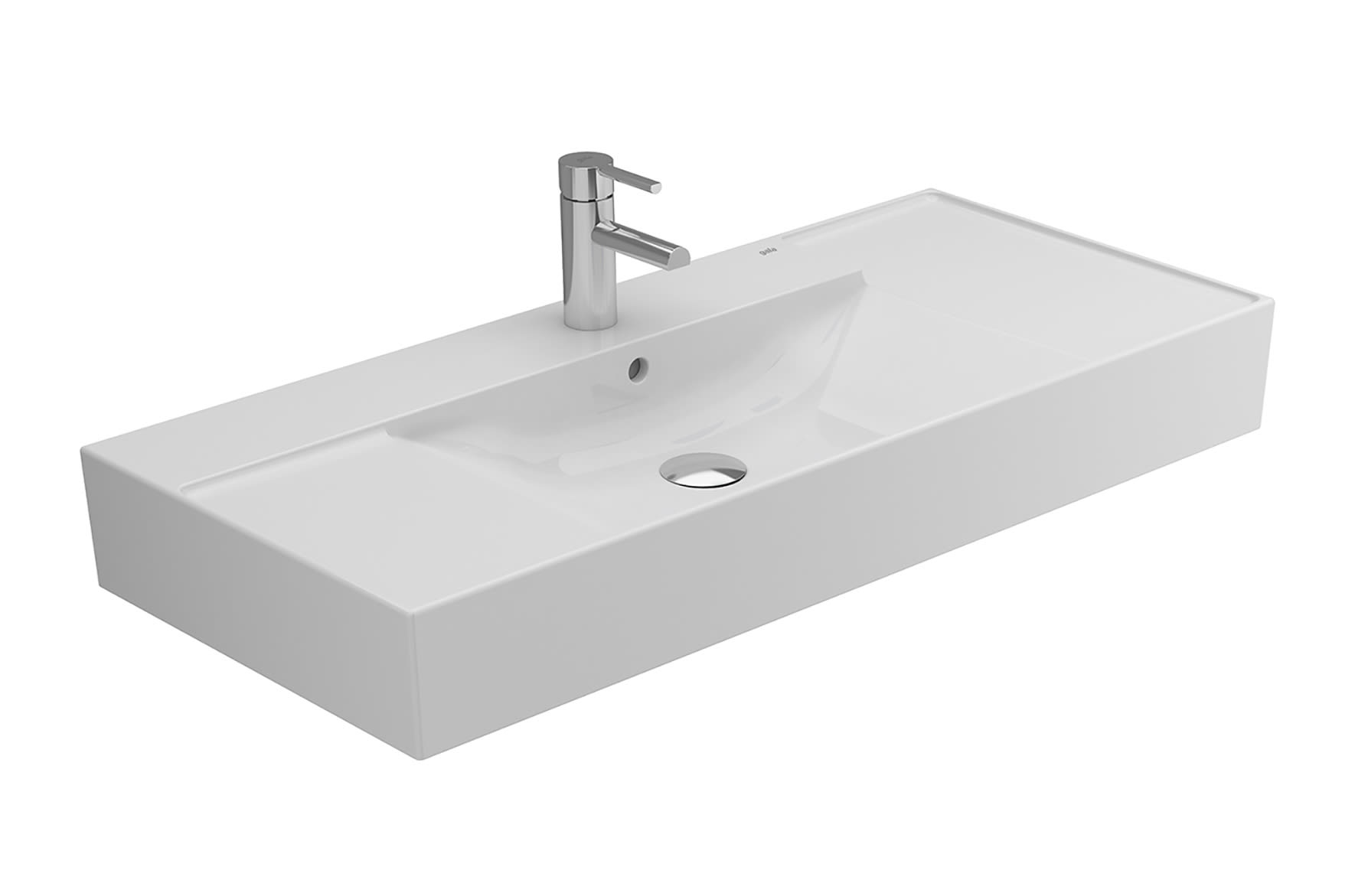 Lavabos sobre encimera Blanco Brillo ALBUS G1020701 Gala