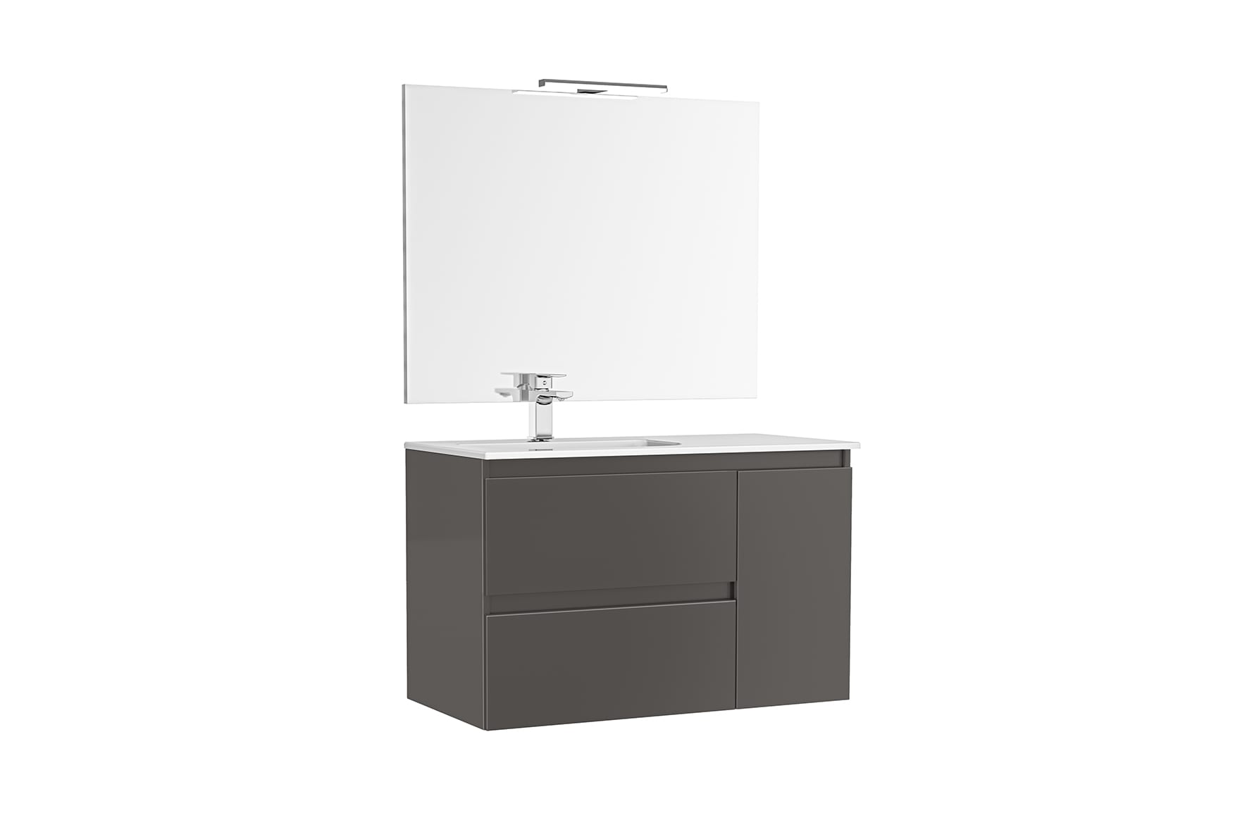 Muebles con lavabo Antracita Brillo DAILY G7917184 Gala