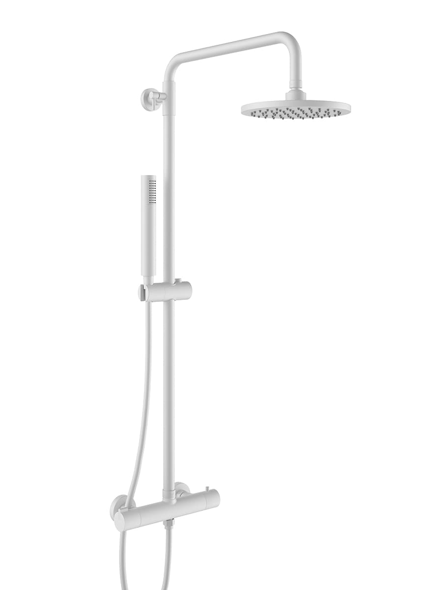 Shower columns Matt White TIZONA G3781201 Gala
