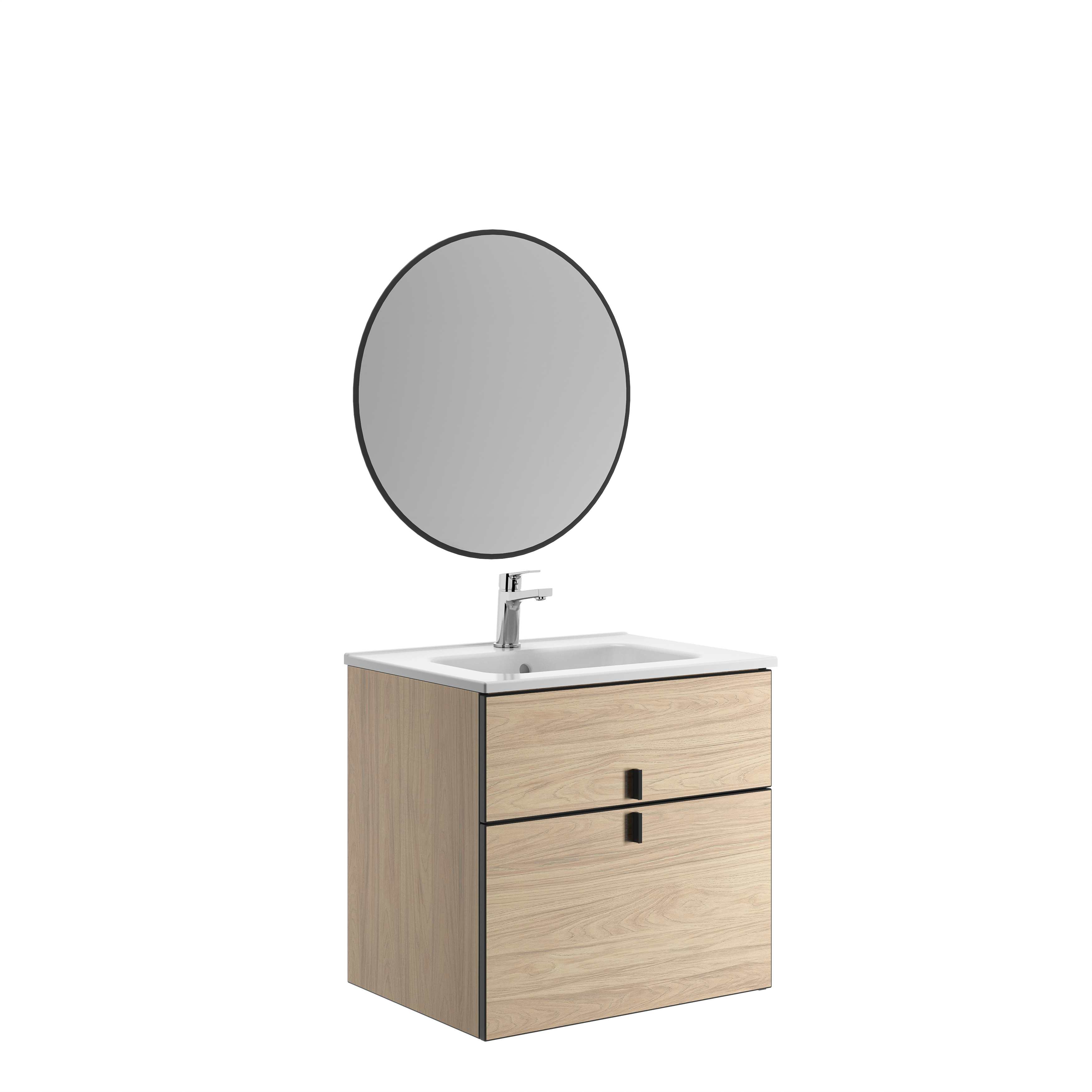 Muebles de encimera con lavabo Fresno NERO G7921386 Gala