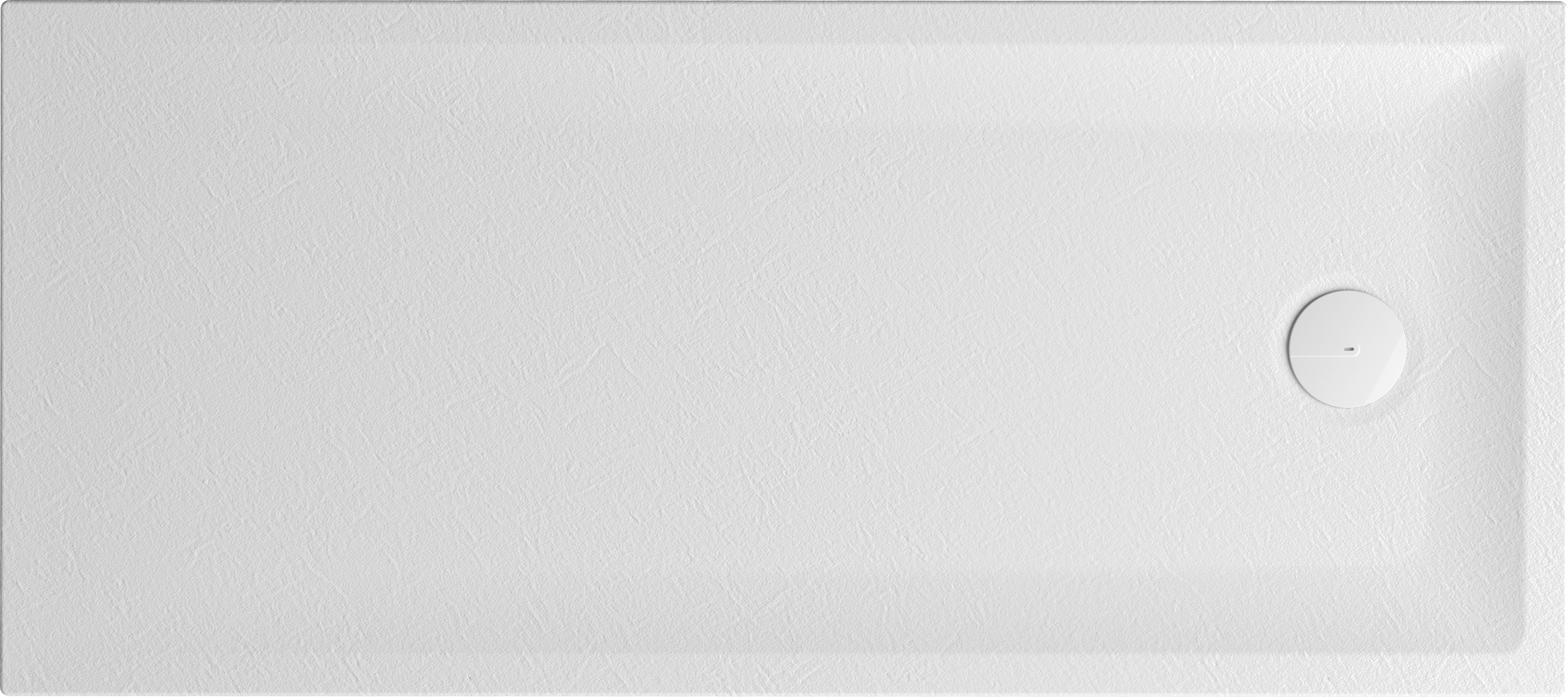 Aquamarin® Plato De Ducha - Rectangular 120 X 70 Cm, Acrílico, Blanco