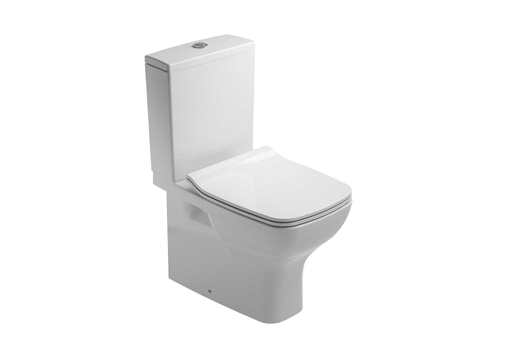 Inodoros de tanque bajo Blanco Brillo STREET SQUARE G0516001 Gala