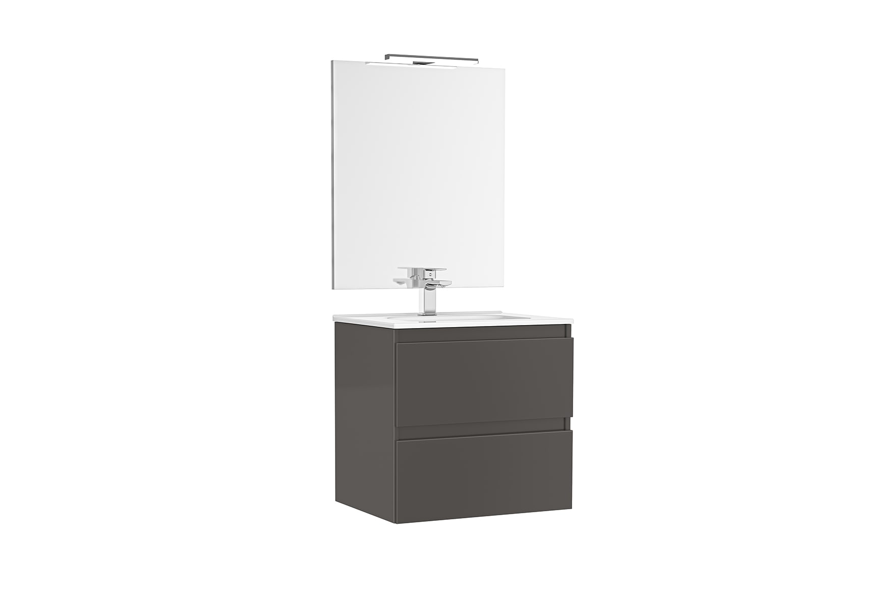 Muebles con lavabo Antracita Brillo DAILY G7916984 Gala