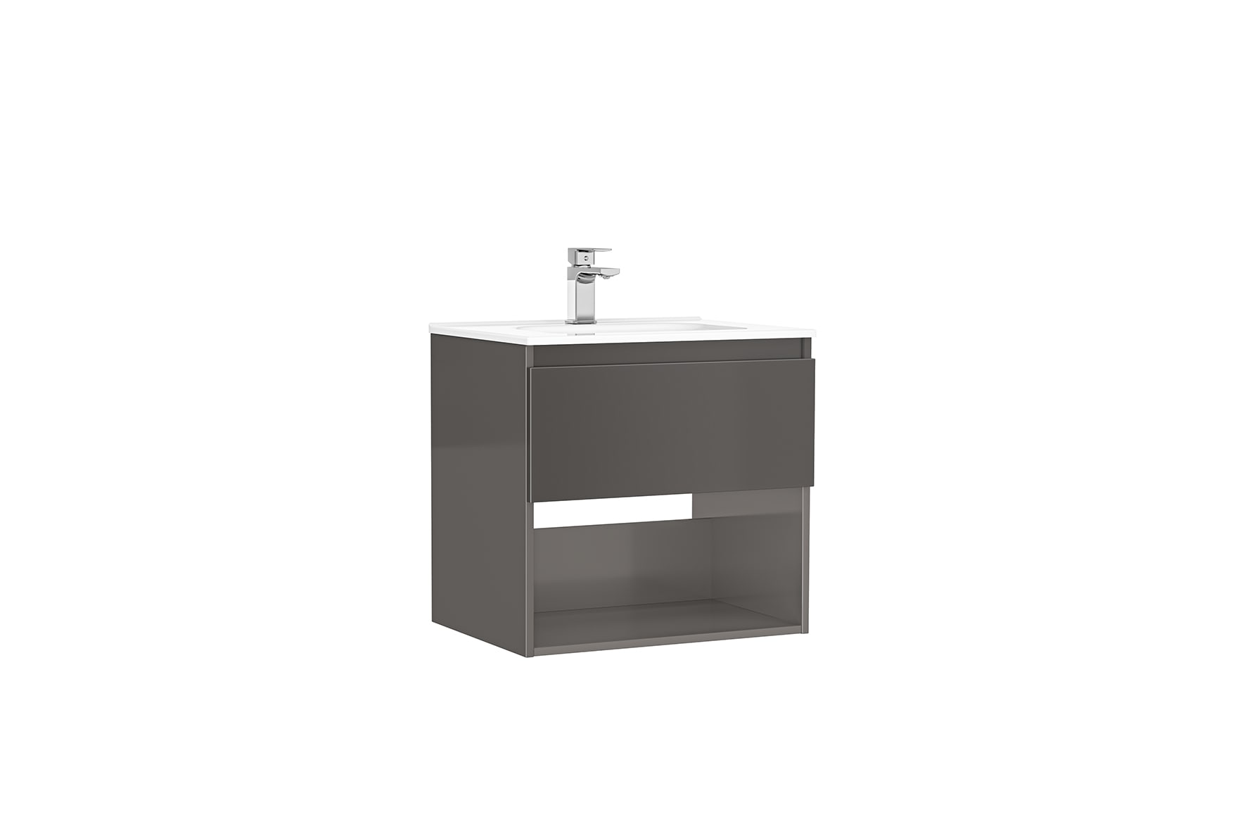 Muebles con lavabo Antracita Brillo DAILY G7895584 Gala