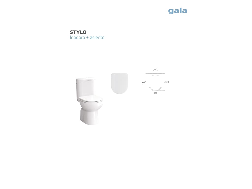 Tapas y asientos STYLO E54116.. Gala