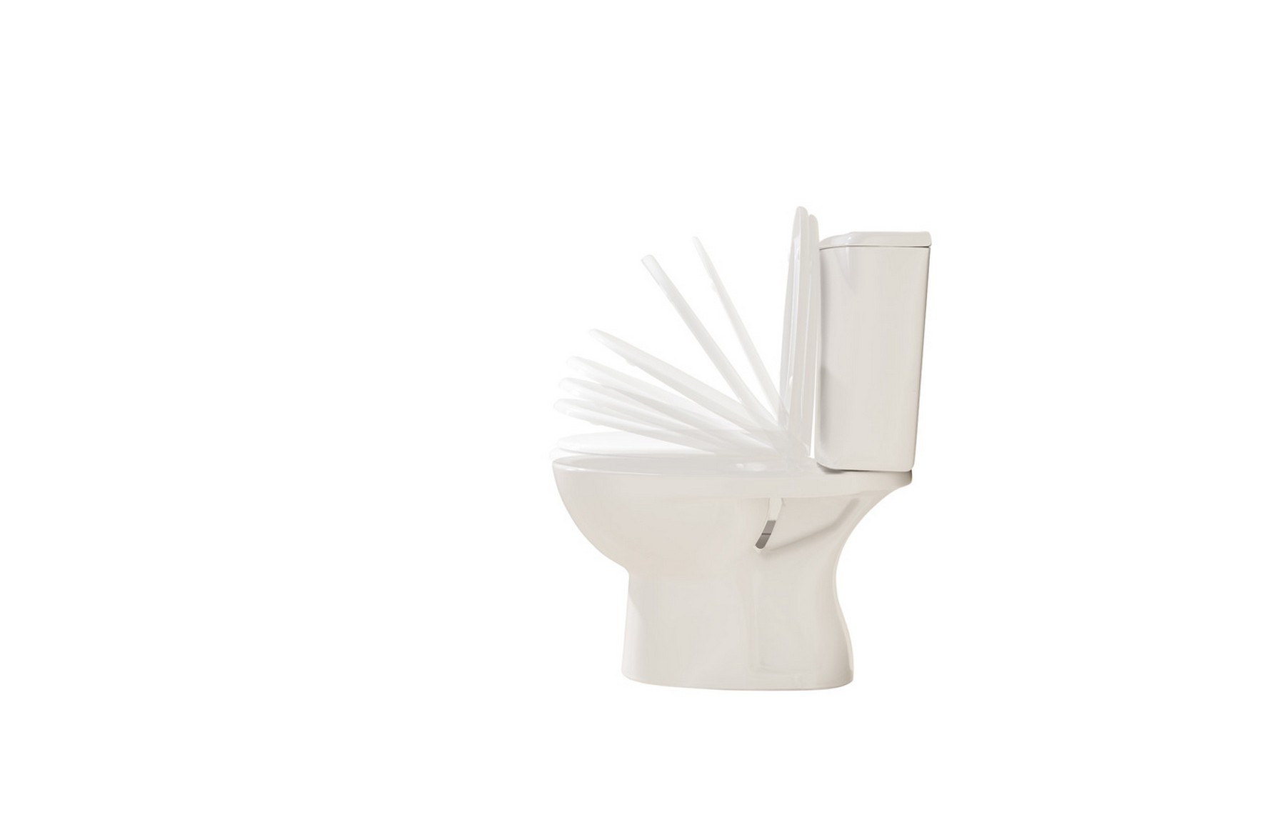 Tapa y asiento de inodoro con caida amortiguada - Compatible con Gala Elia  : : Bricolaje y herramientas